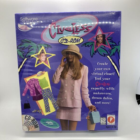 New 1997 Mattel Clueless PC MAC CD-ROM Software Computer Game Sealed - Picture 1 of 9